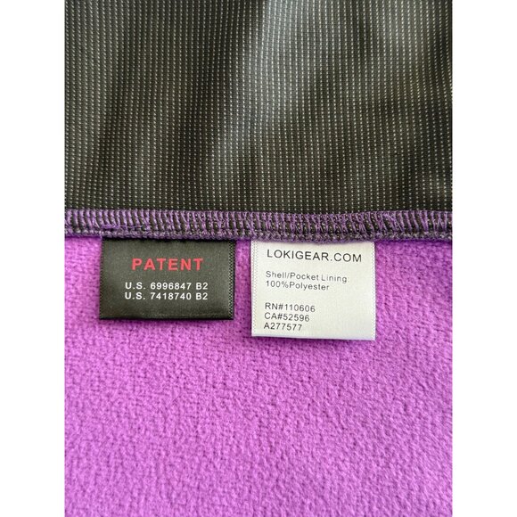 Loki Gear Women's Full Zip Hoodie Jacket Stealth Cuff in Heathered Purple - Picture 14 of 16